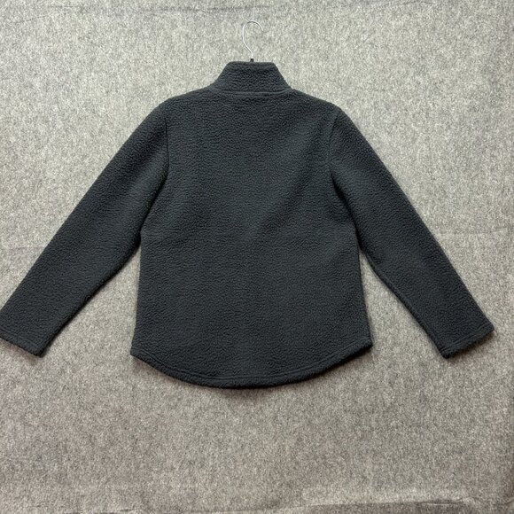 Free Fly Half Zip Sherpa Fleece Sweatshirt Jacket Women's Size Small Gray - Picture 2 of 9